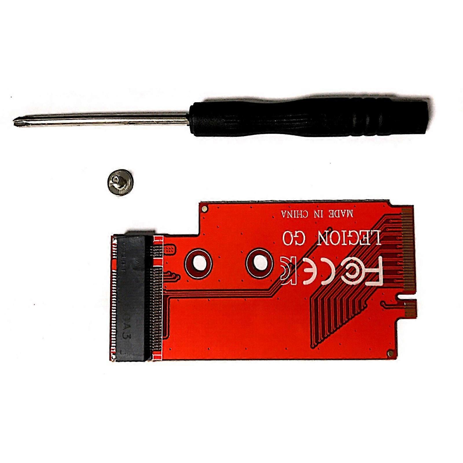 2240 To 2280 NVMe Hard Drive SSD Transfer Converter Board Accelerate Data Transfer for Legion Go Transfercard  Red