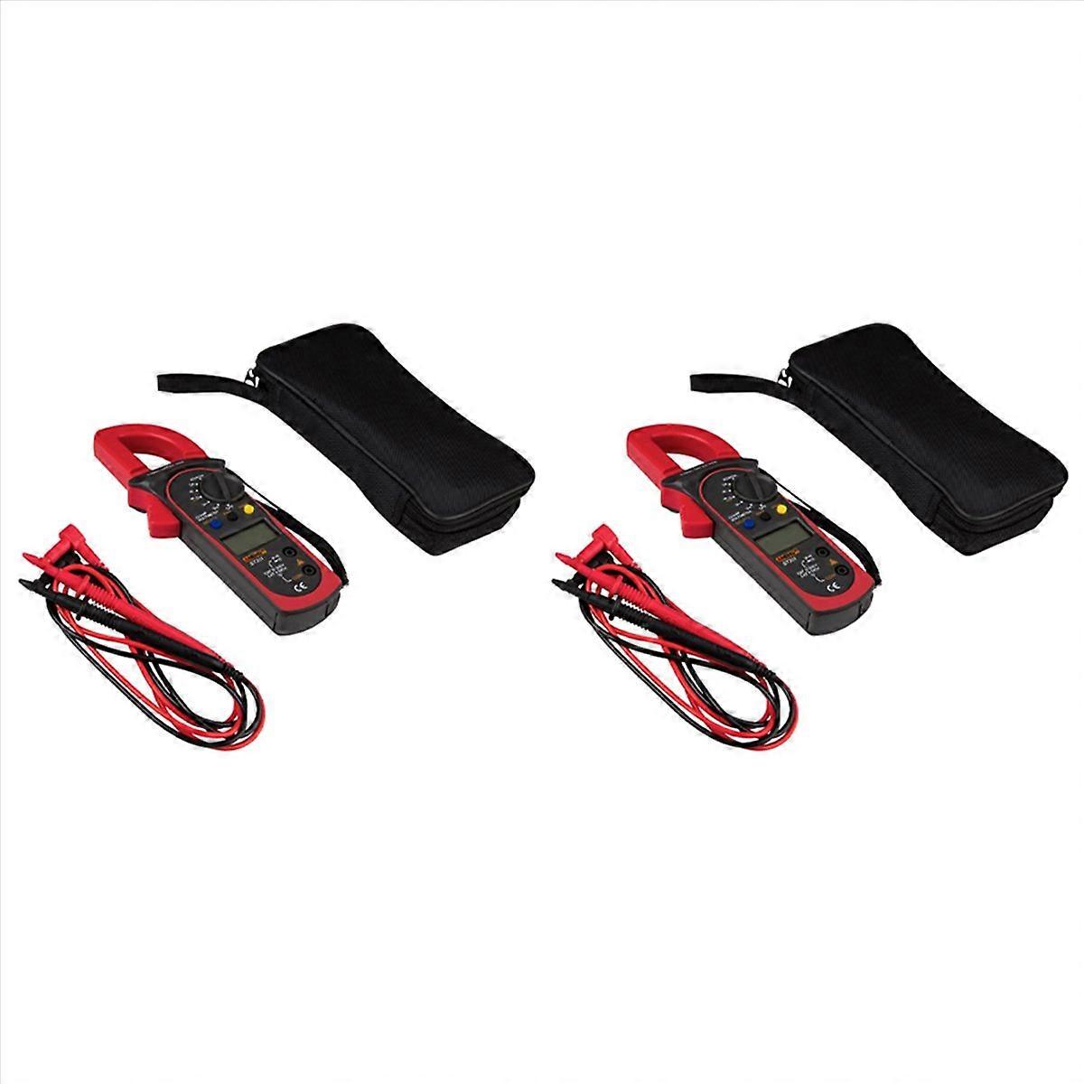 2X Digital Clamp Multimeter St201 2000 Counts Meter Ammeter Voltage Tester