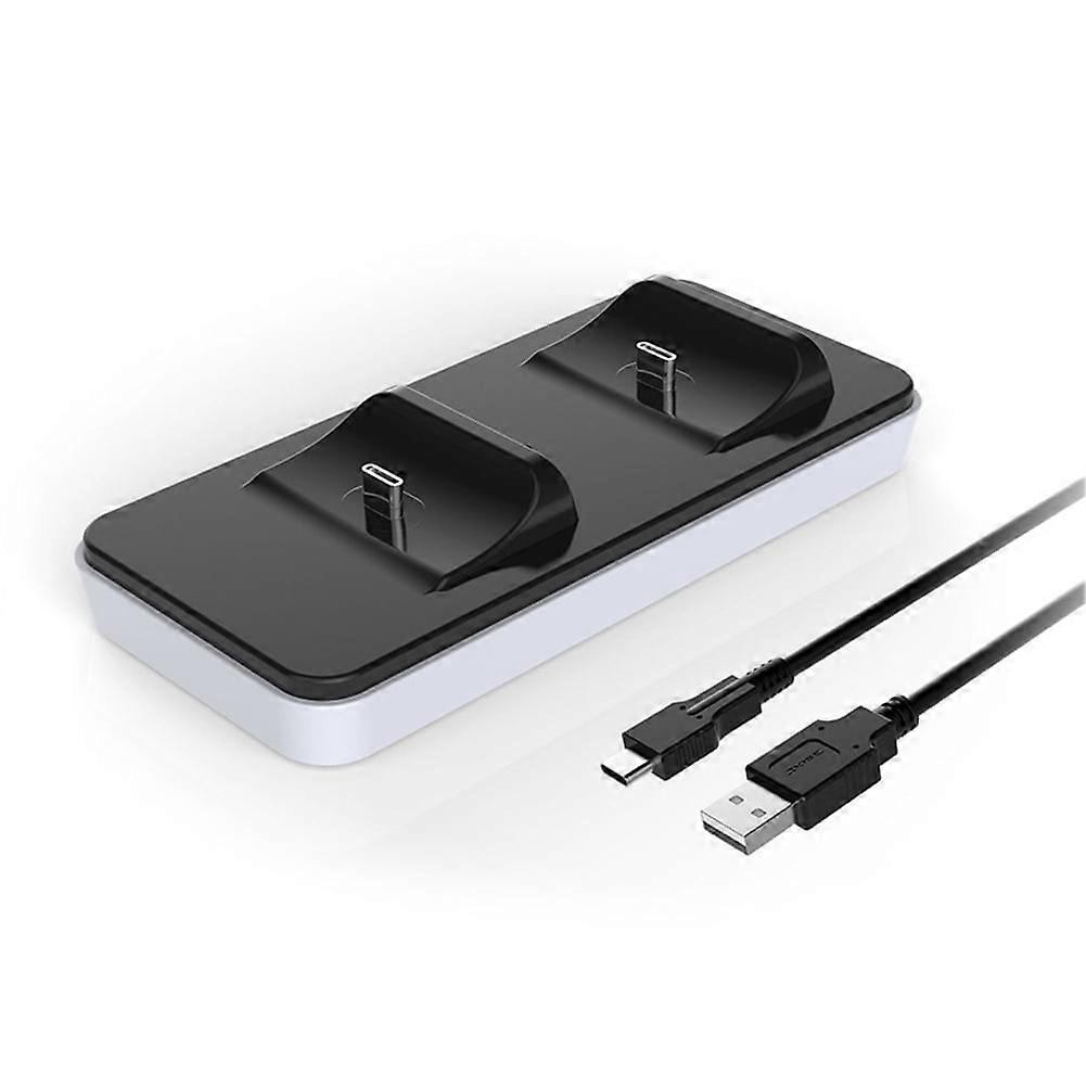 jixopn Dual USB C Charging Cradle for DualSense Controller Charger with USB Cable