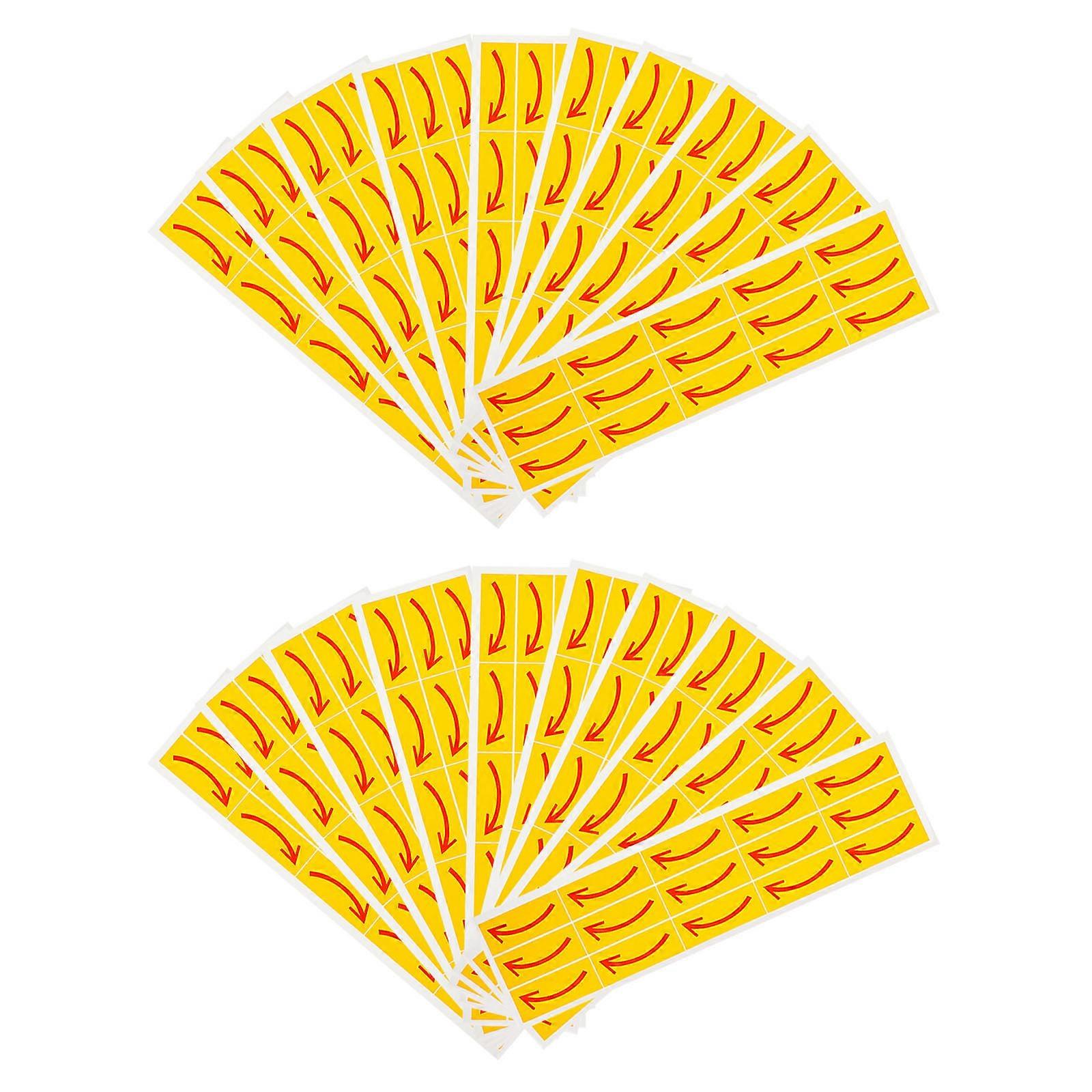 Arrow Indication Sticker 20Pcs PVC Adhesive Decals for Direction Use