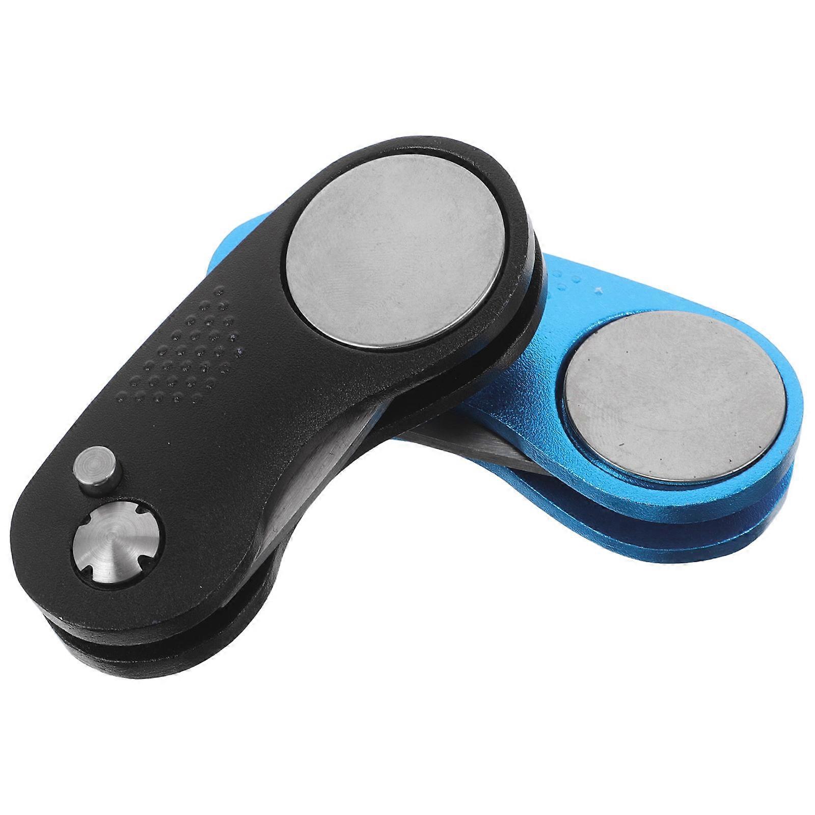 Divot Repair Tool For Golf Course Maintenance 2Pcs Set With Magnetic Golfball Marker And Portable Folding Function