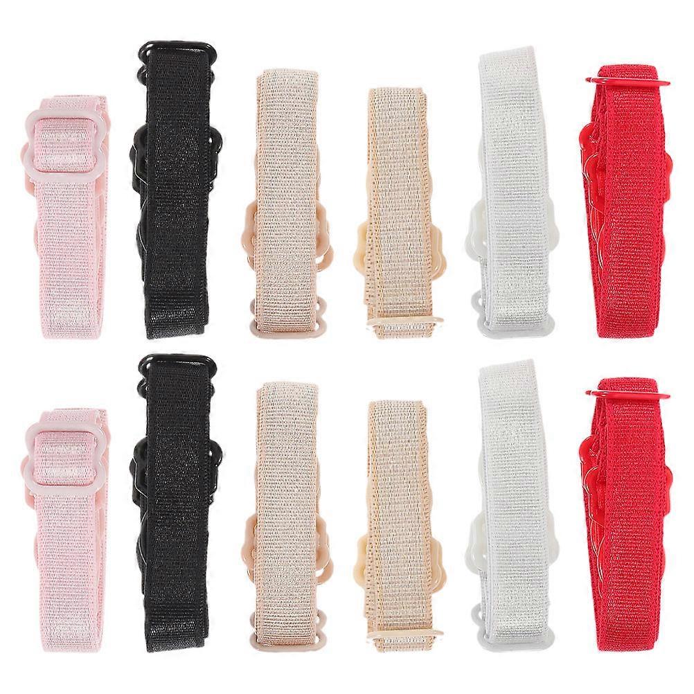 Replacement Bra Strap Adjustable Elastic Shoulder Straps Comfortable 12Pcs