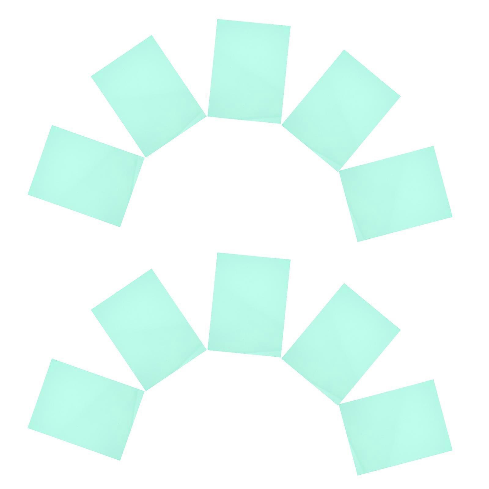 Light Green PVC Filter Gel Light Filter for Scientific Experiments 10Pcs