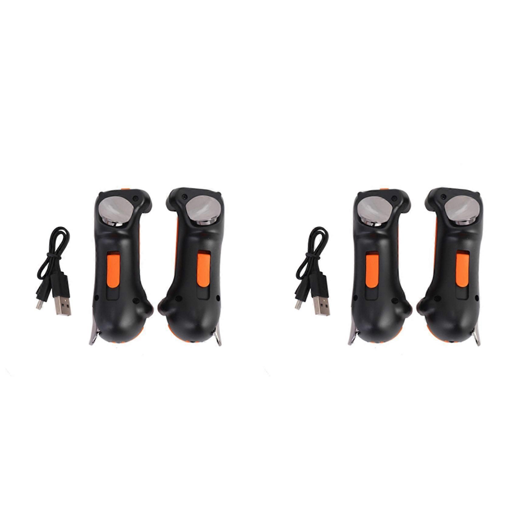 4X Six Finger for IPad PUBG Controller Capacitance Adjustable Mobile Game Trigger L1R1 Button Gamepad Joystick Orange