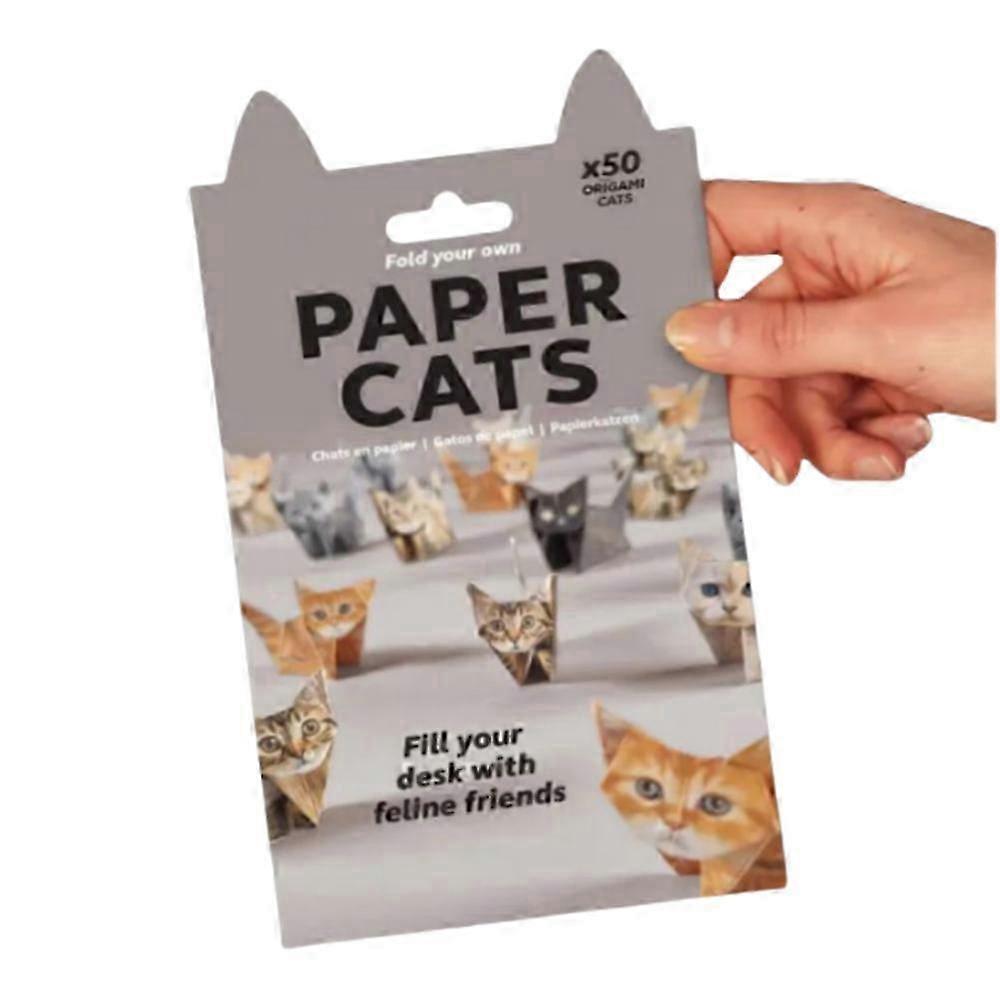 Animal Origami Handcraft Paper Art Set - Fun DIY Cat and Dinosaur Folding for Creative British Crafting Enthusiasts
