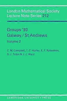 Groups '93 Galway/St Andrews: Volume 2