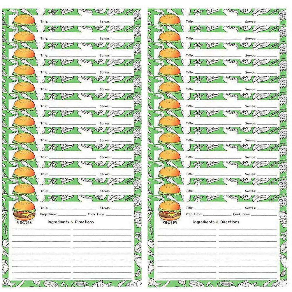Recipe Cards Kraft Recipe Cards for Cookbook Use with 200Pcs Collection