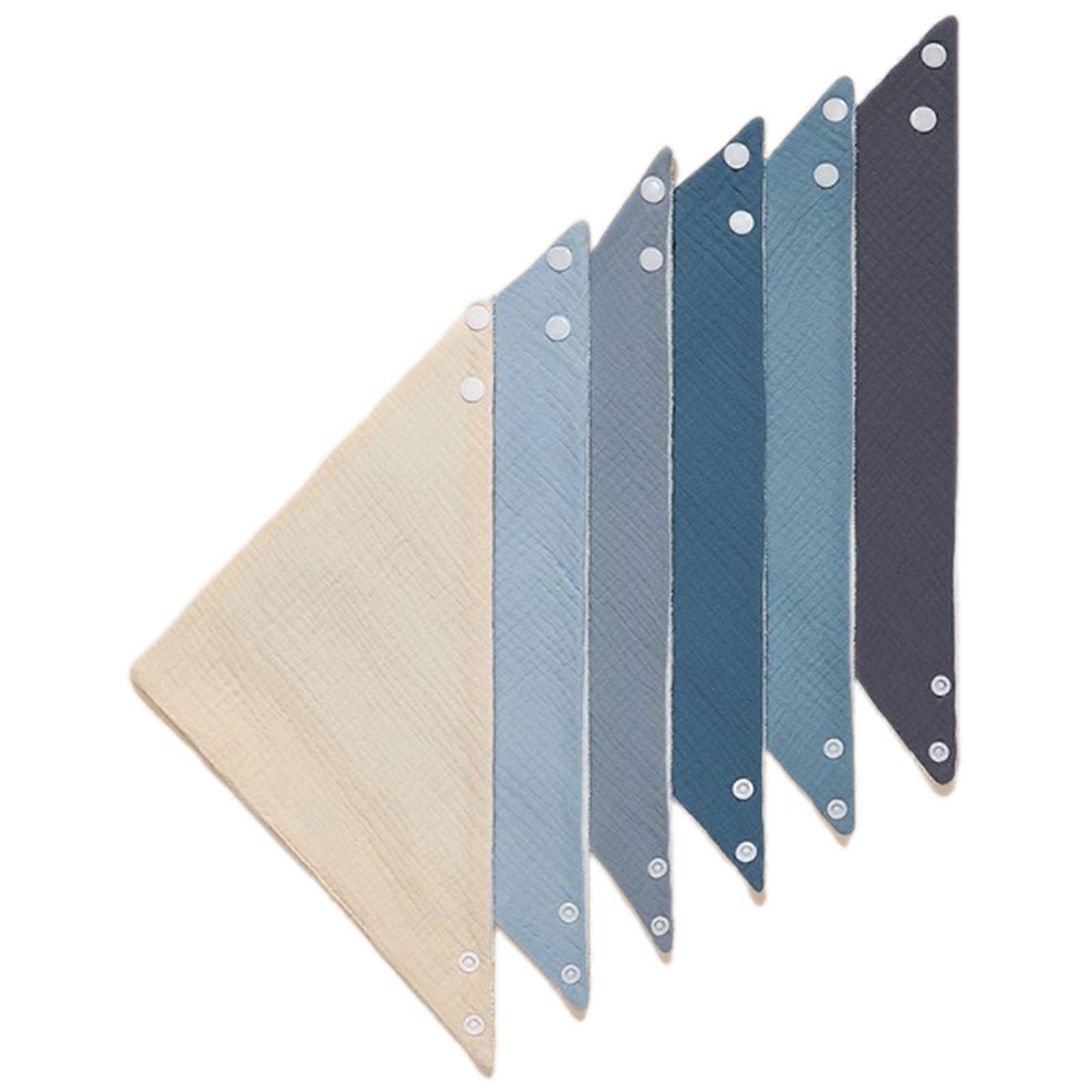 Baby Bibs Convenient Crepe Towel Set Colorful Newborns Bibs Breathable Bibs Adjust Infant Towel for Drooling & Teething Multicolor