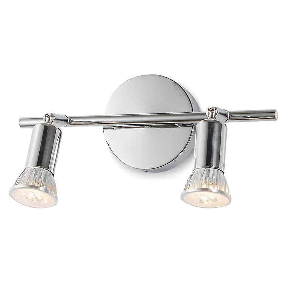 2Light Spotlight Vanity Mirror Light Rotatable Chrome Spotlights GU10 Socket Ceiling Spotlight Directional Lighting