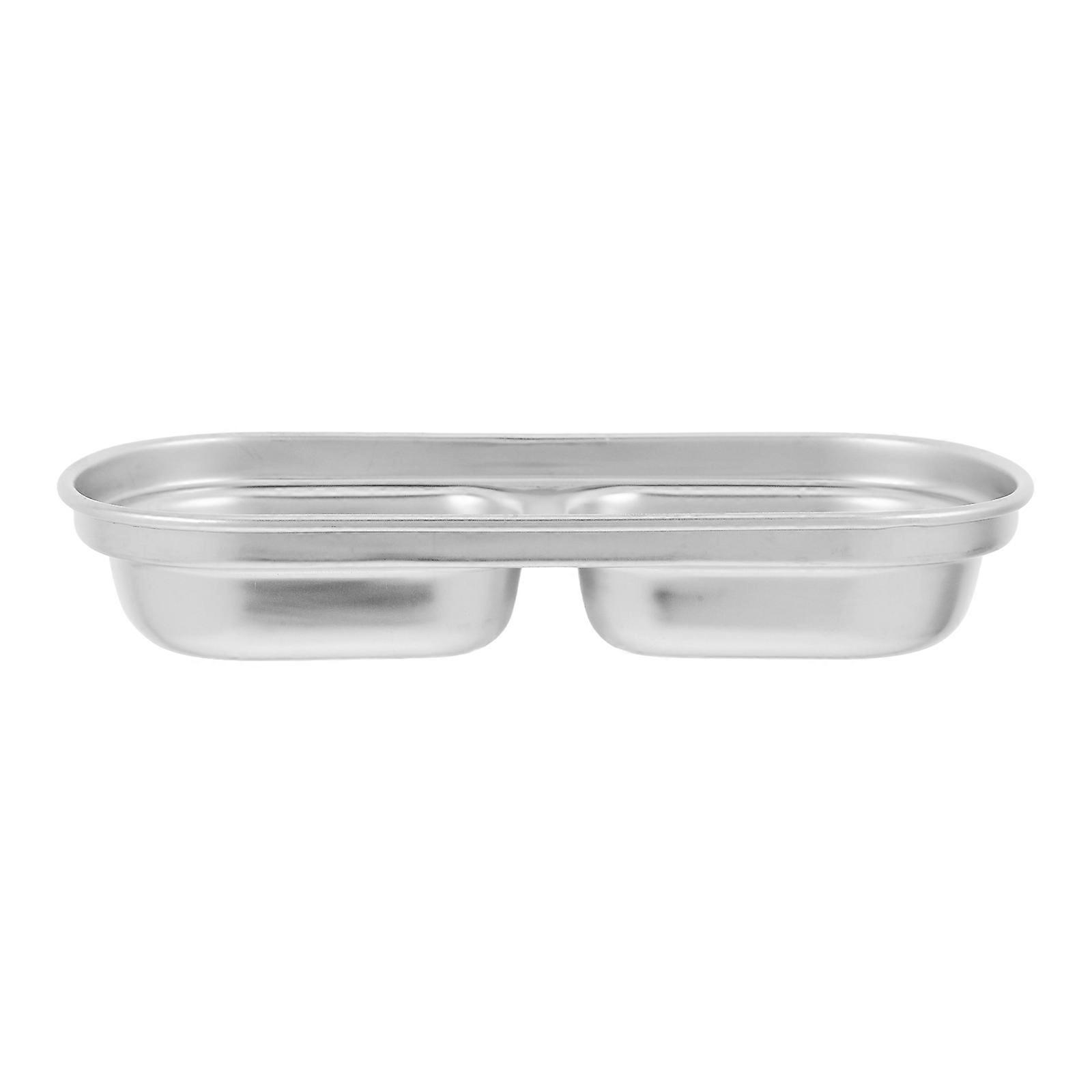 Silver Stainless Steel Dipping Bowl for Kitchen Use Versatile Tray