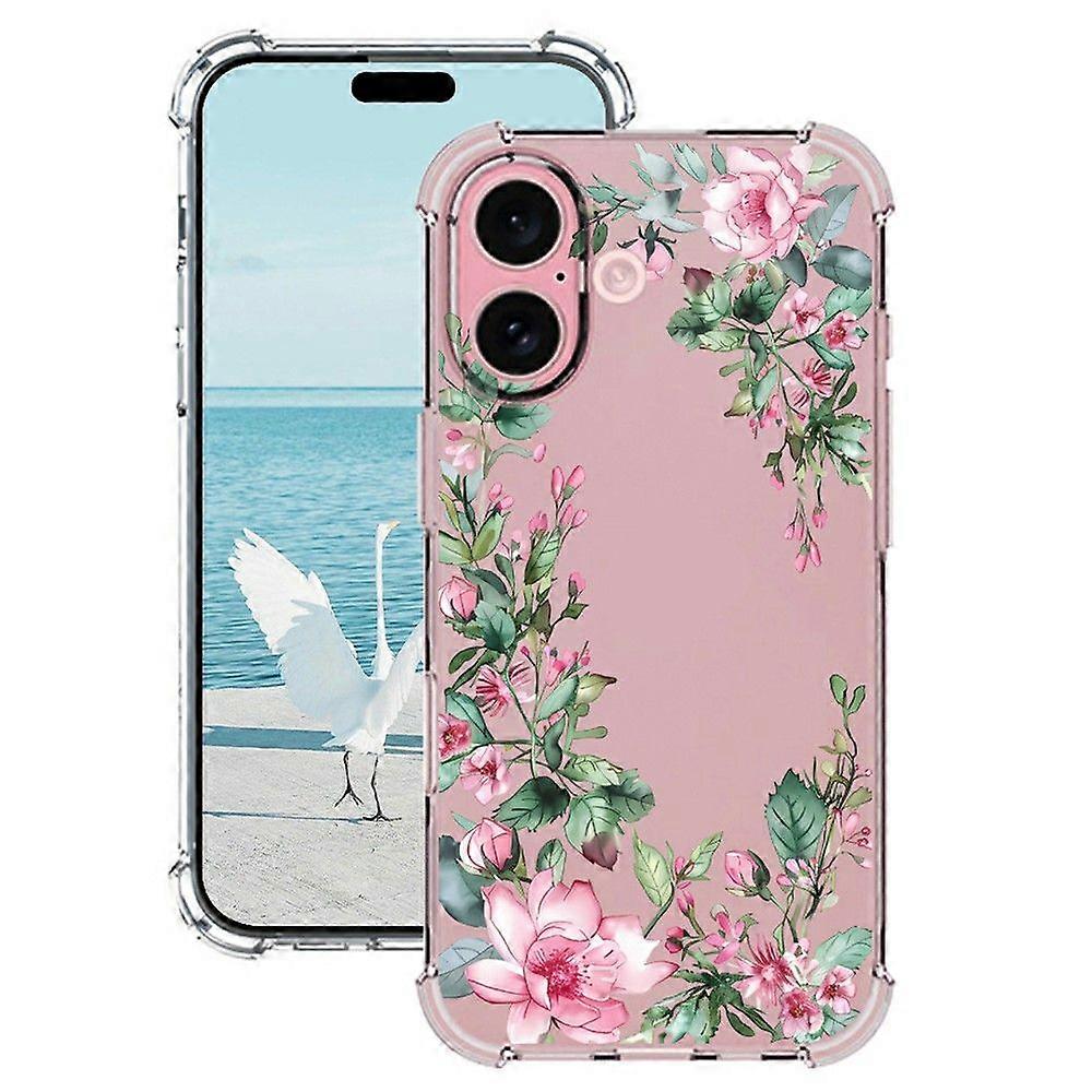 For iPhone 17 Case Pattern Printing Corner Protection Soft TPU Phone Cover
