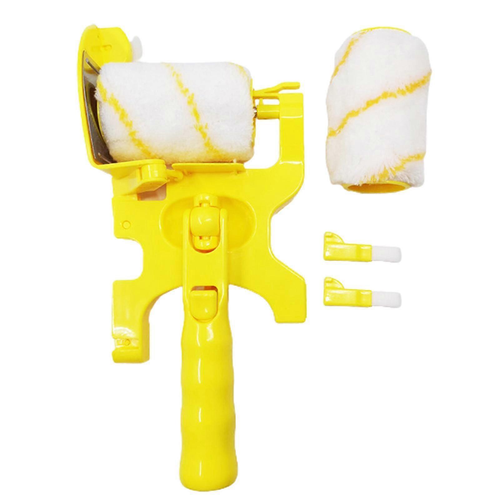 1 Set Paint Edger Roller Brush Ergonomic Handle Smooth Edge Detachable Reusable Comfortable Grip Multifunctional Paint Roller Brush Paint Edger