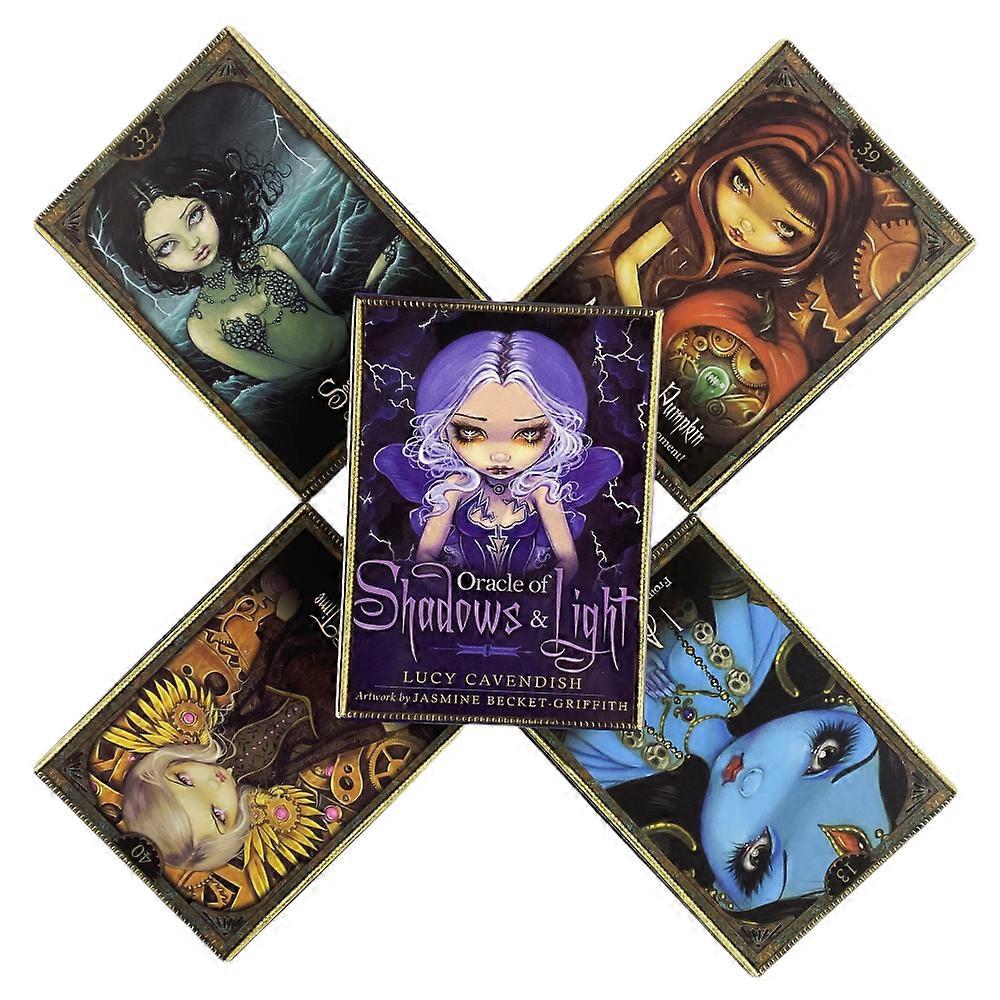 Oracle Of Shadows & Light Cards A 45 English Visions Divination Edition Deck Borad Games