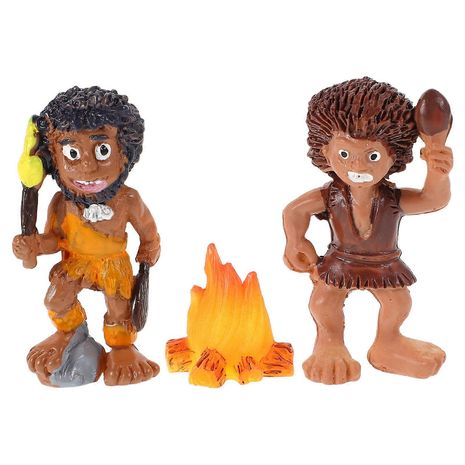 Original Mini Resin Figurines for Campfire Scene 3Pcs