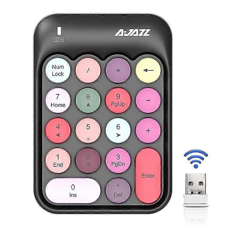 Ajazz AK18 2.4G Wireless Mixed Color Keys Numeric Keyboard