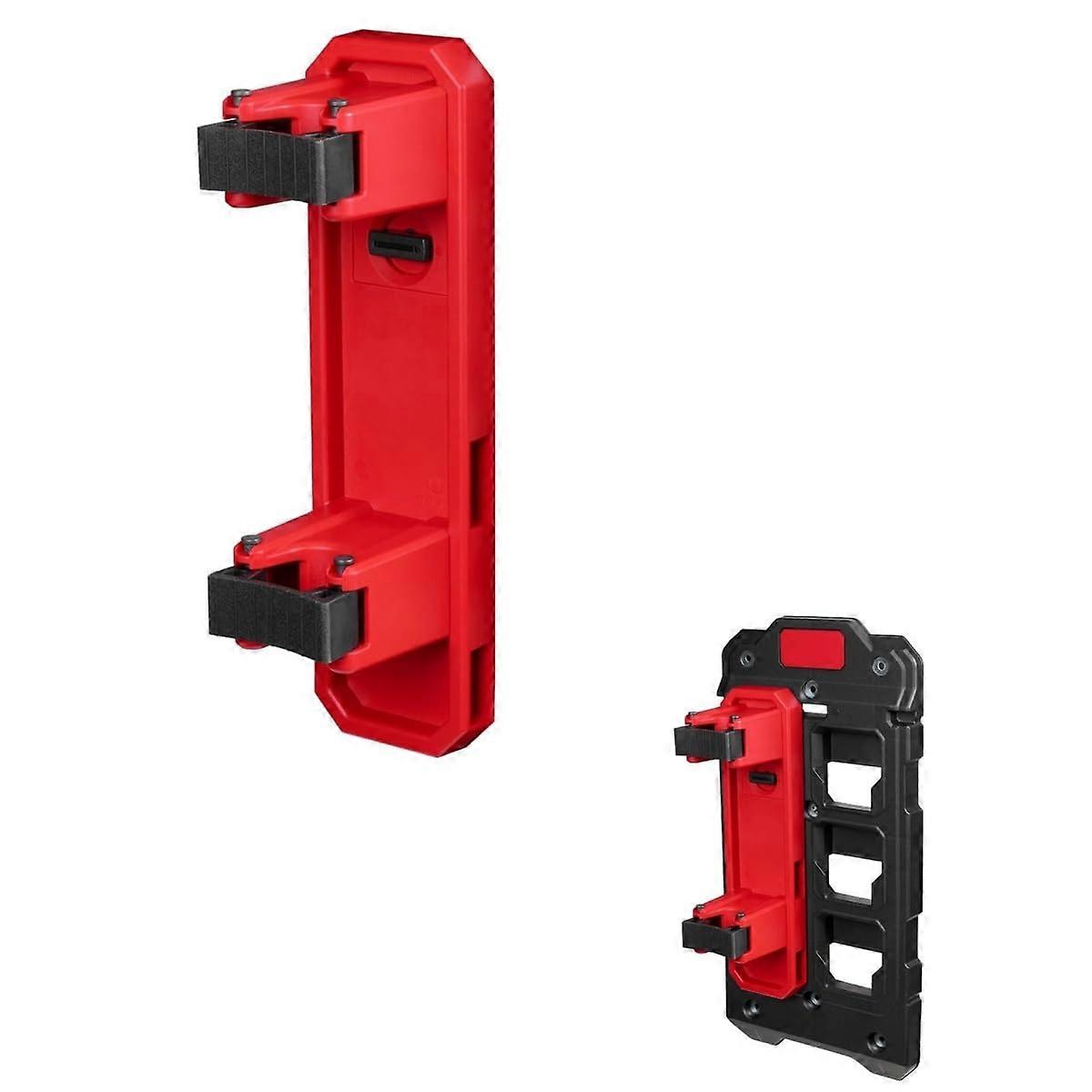 Wall Mounted Long Handle Tool Holder with Quick Access Clamps and AntiSlip Grips