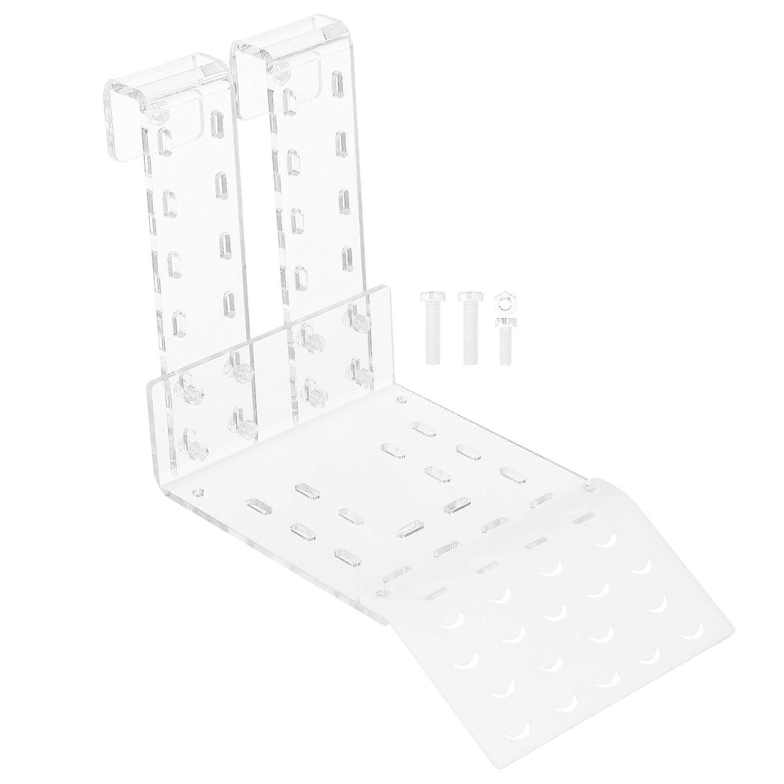 Reptile Basking Platform Turtle Accessories Fish Tank Decoration MultiFunctional Acrylic 1Set