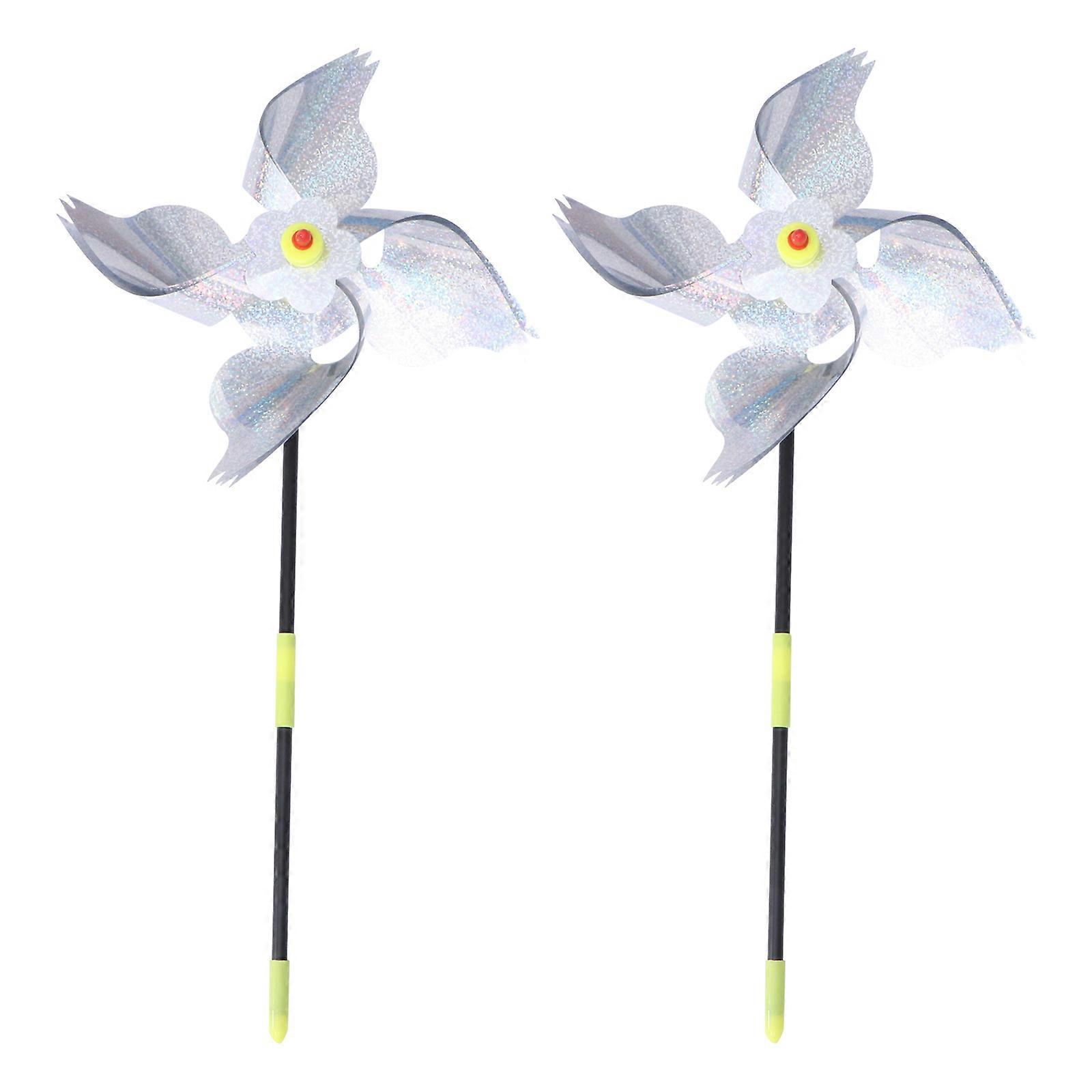 Yard Decorative Windmill Bird for Bird Control 2Pcs Set