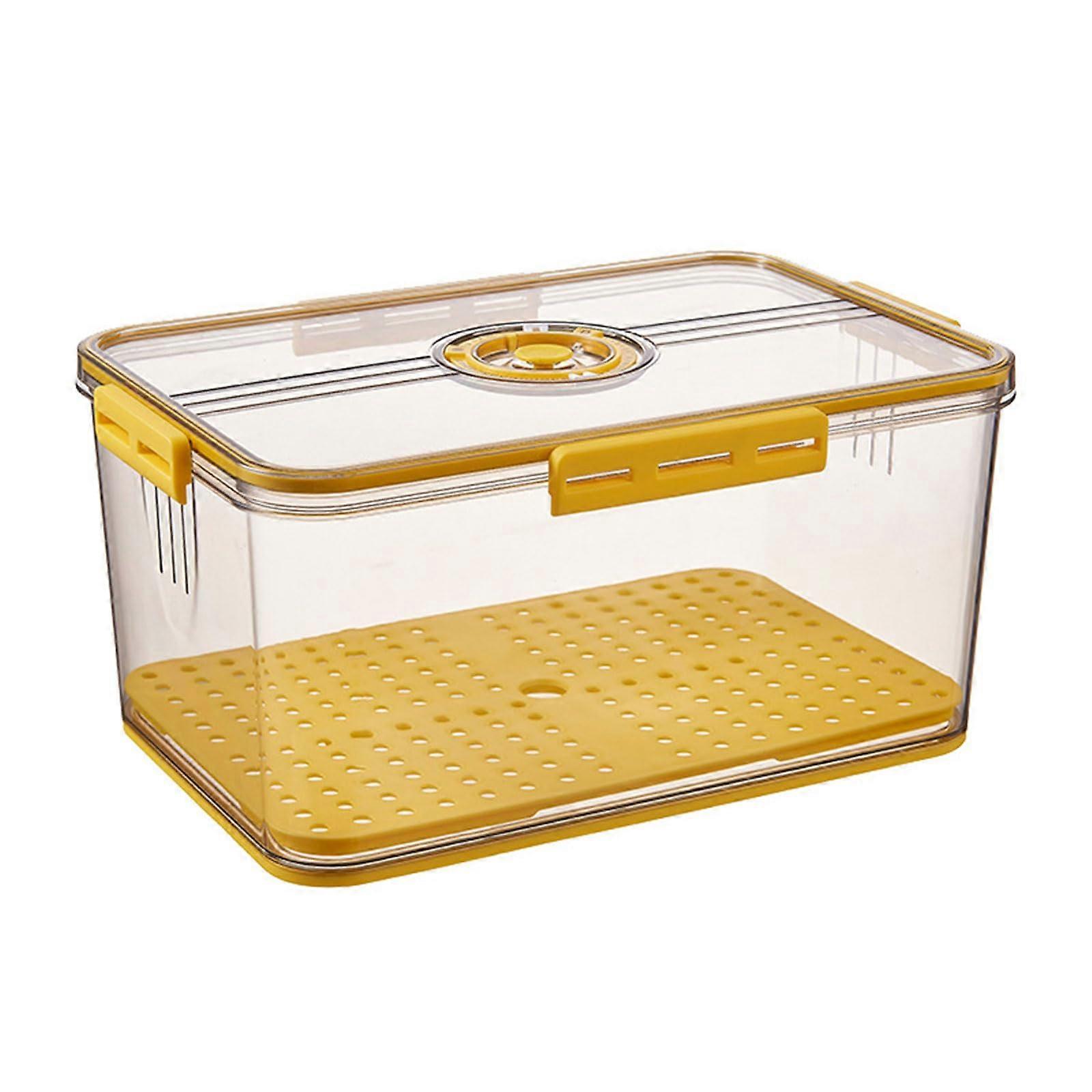Bread Storage Container with Clear View Lid and Humidity Control Valve for Kitchen Countertop