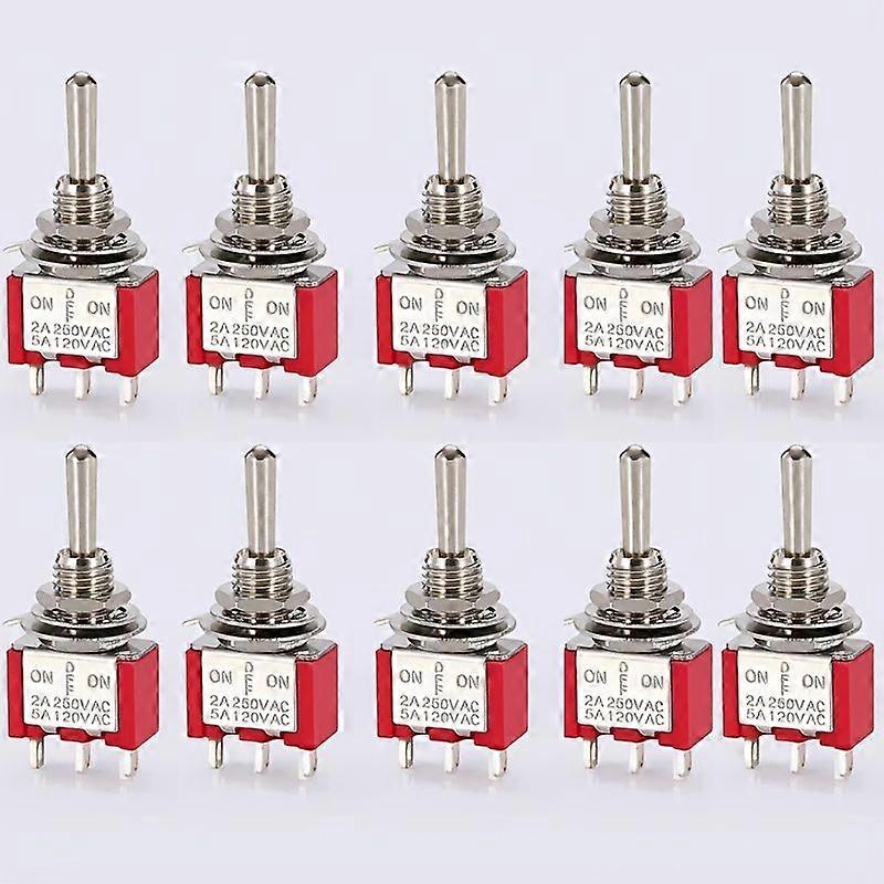 10pcs Miniature Switches Toggle Switch Single Pole Double Throw Mini Cap Micro Switch ON-OFF-ON/ON-ON