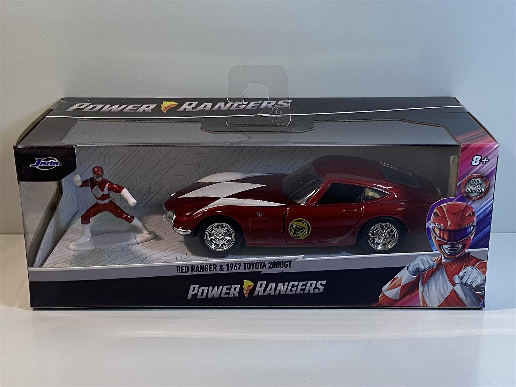 Red Power Ranger and 1967 Toyota 2000GT 1:32 Jada 33074