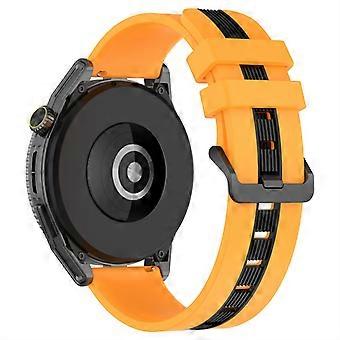 Correa de silicona para Huawei Watch GT 3 de 42 mm y Watch GT 2 de 42 mm, 20 mm de ancho y suave en dos colores.