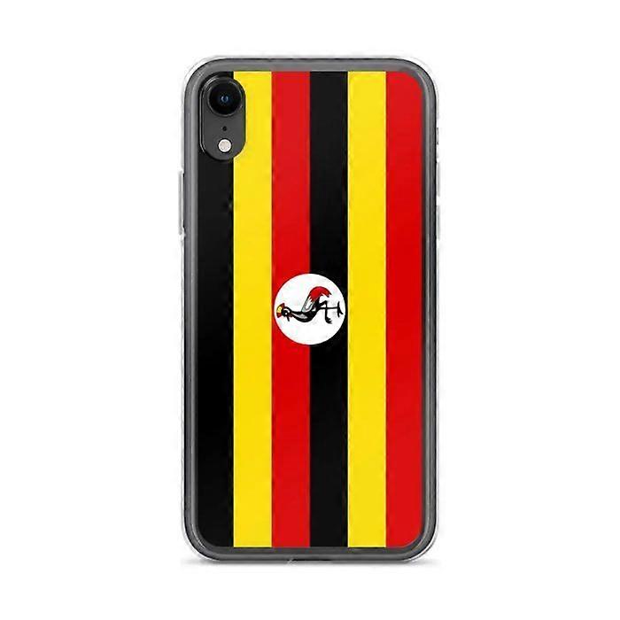Phone Case – Uganda Flag – Compatible with iPhone XR – Soft Case – Durable and Shockproof - Silicone - Pixelforma