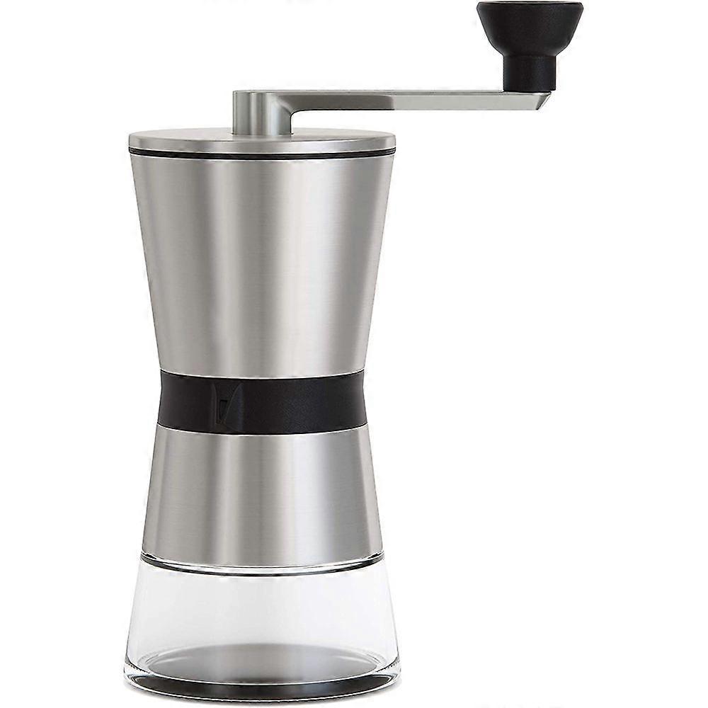 Manual coffee bean grinder with removable container