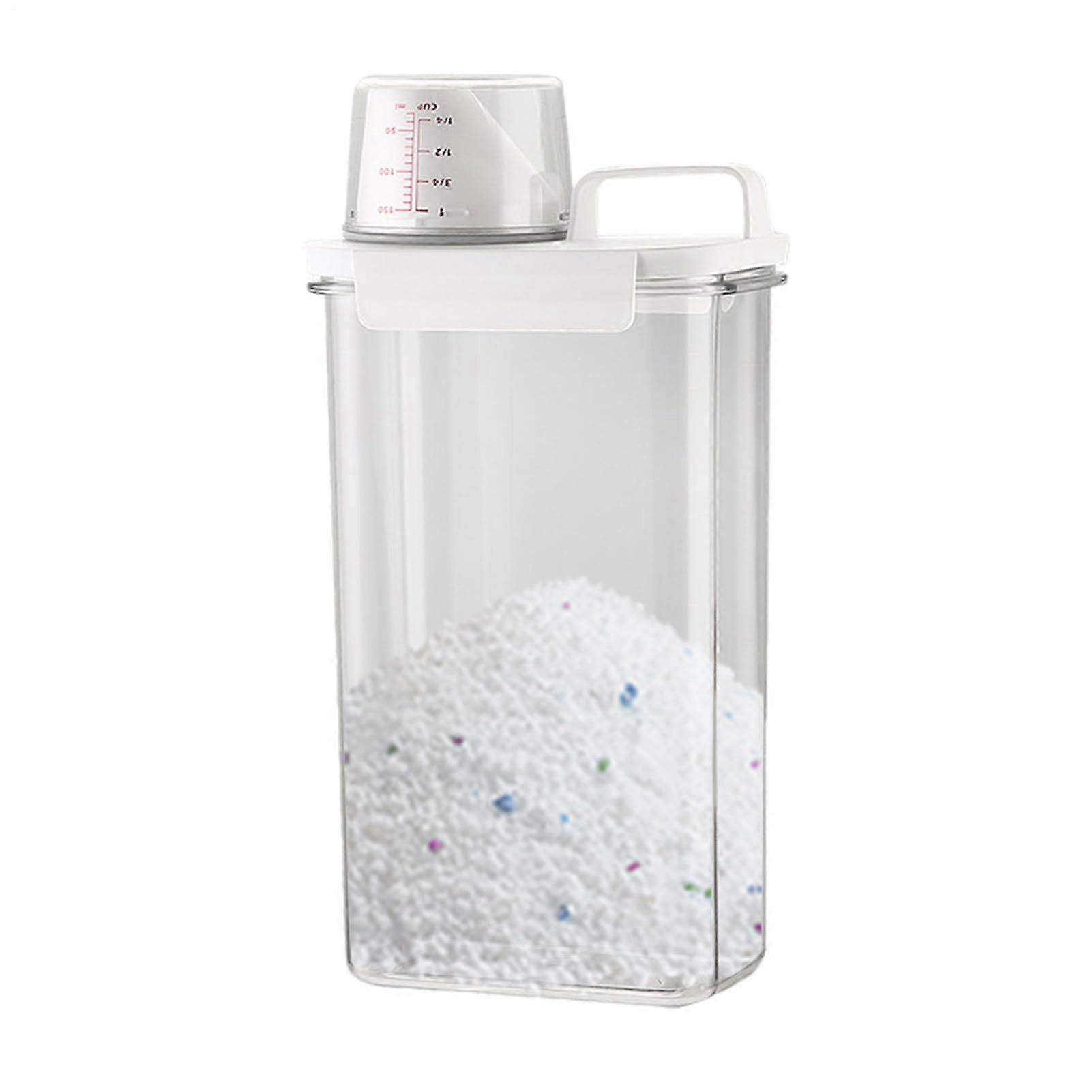 Laundry Detergent Dispenser with Measuring Cup, Large Capacity TripleSealed Laundry Storage Container