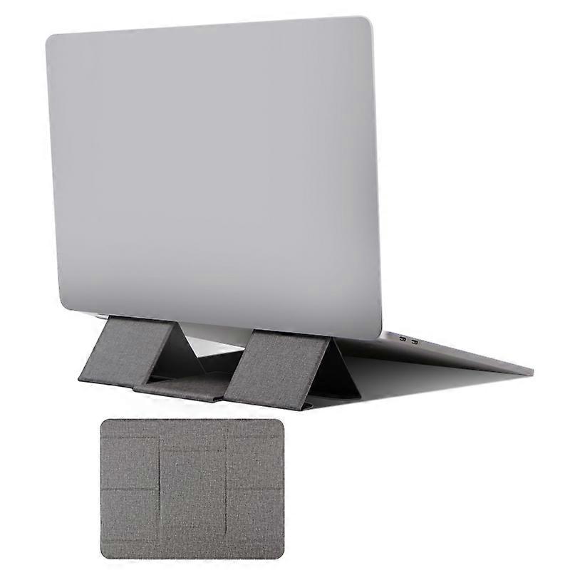 1124 Foldable PU Leather+Magnet Laptop Stand Mount Holder Notebook Computer Riser Bracket