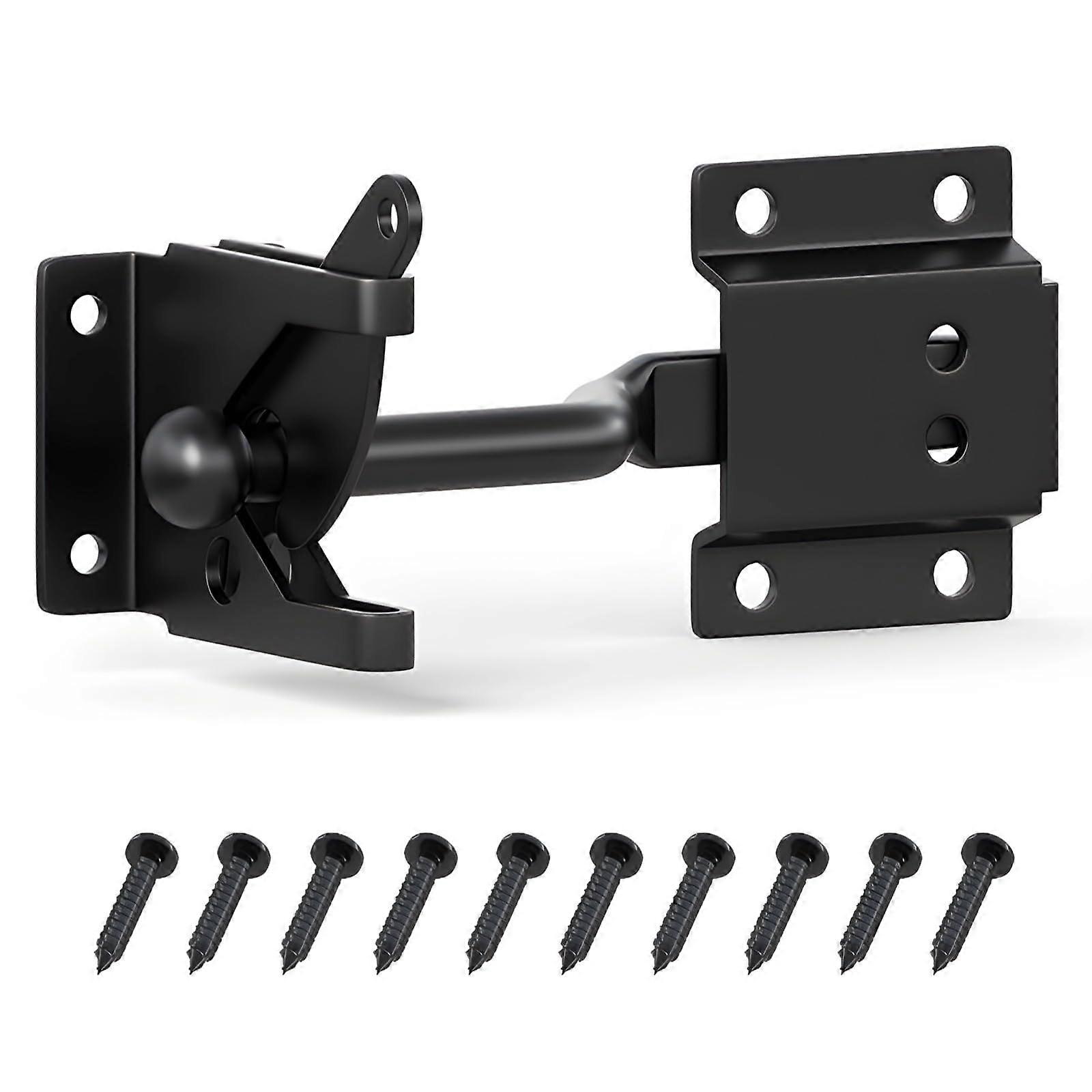 Heavy Duty Auto Locking Gate Latch Carbon Steel Rustproof Outdoor Secure Farm Gate Lock