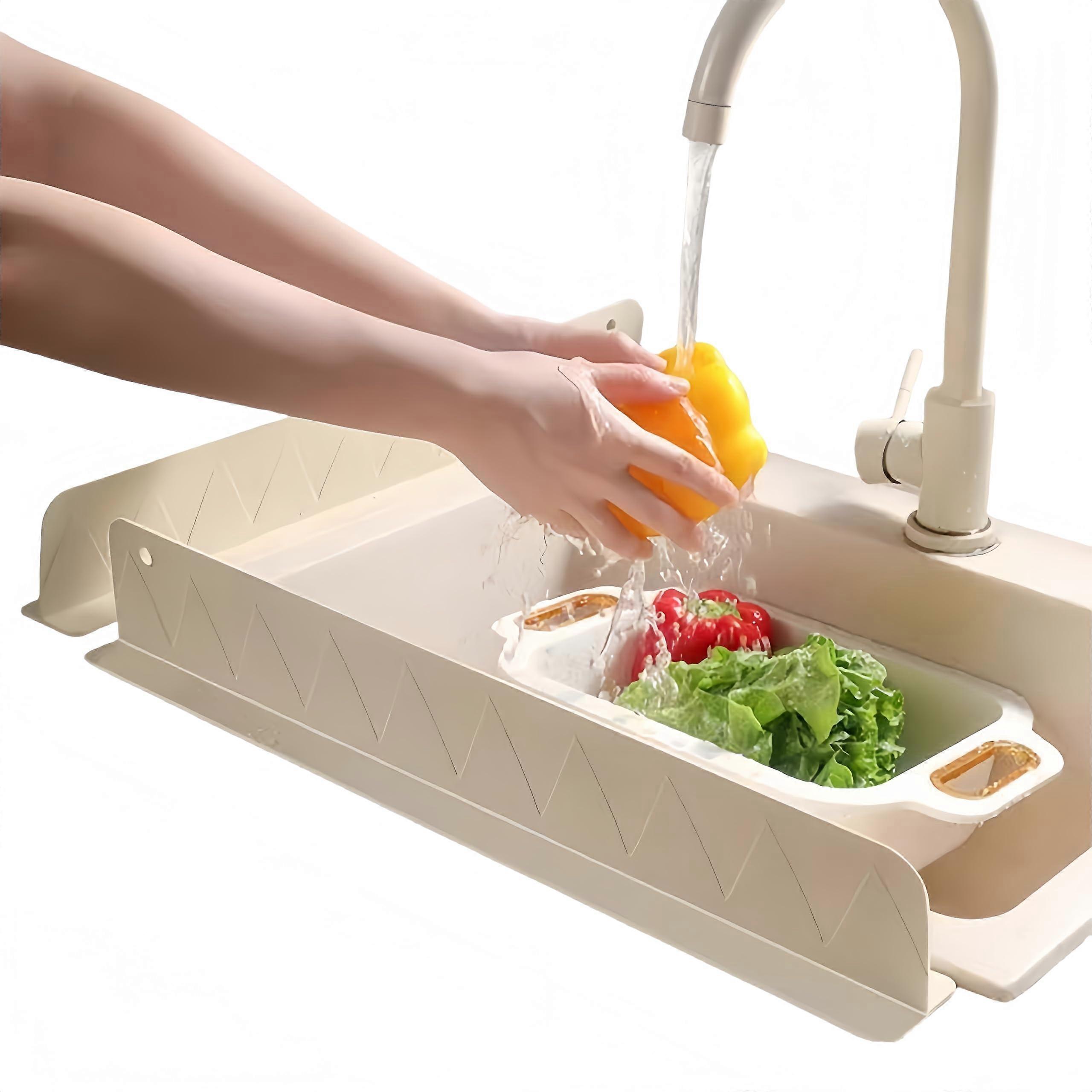 Silicone Sink Splash Guard 20 Inch Raised Design Kitchen Protector with Suction Cup Base