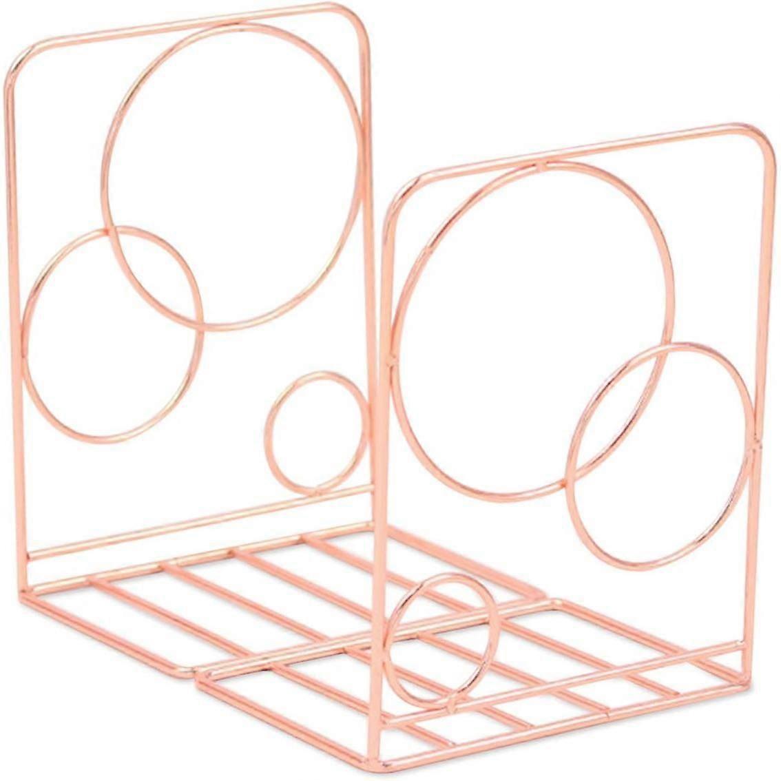 Metal bookends, geometric bookends