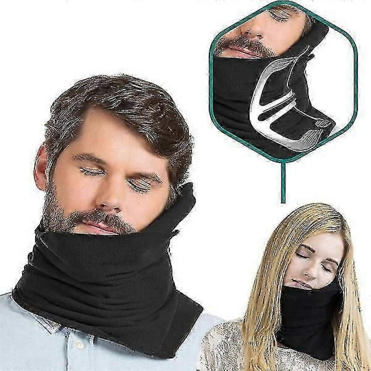 Black Travel Neck Pillow Headrest