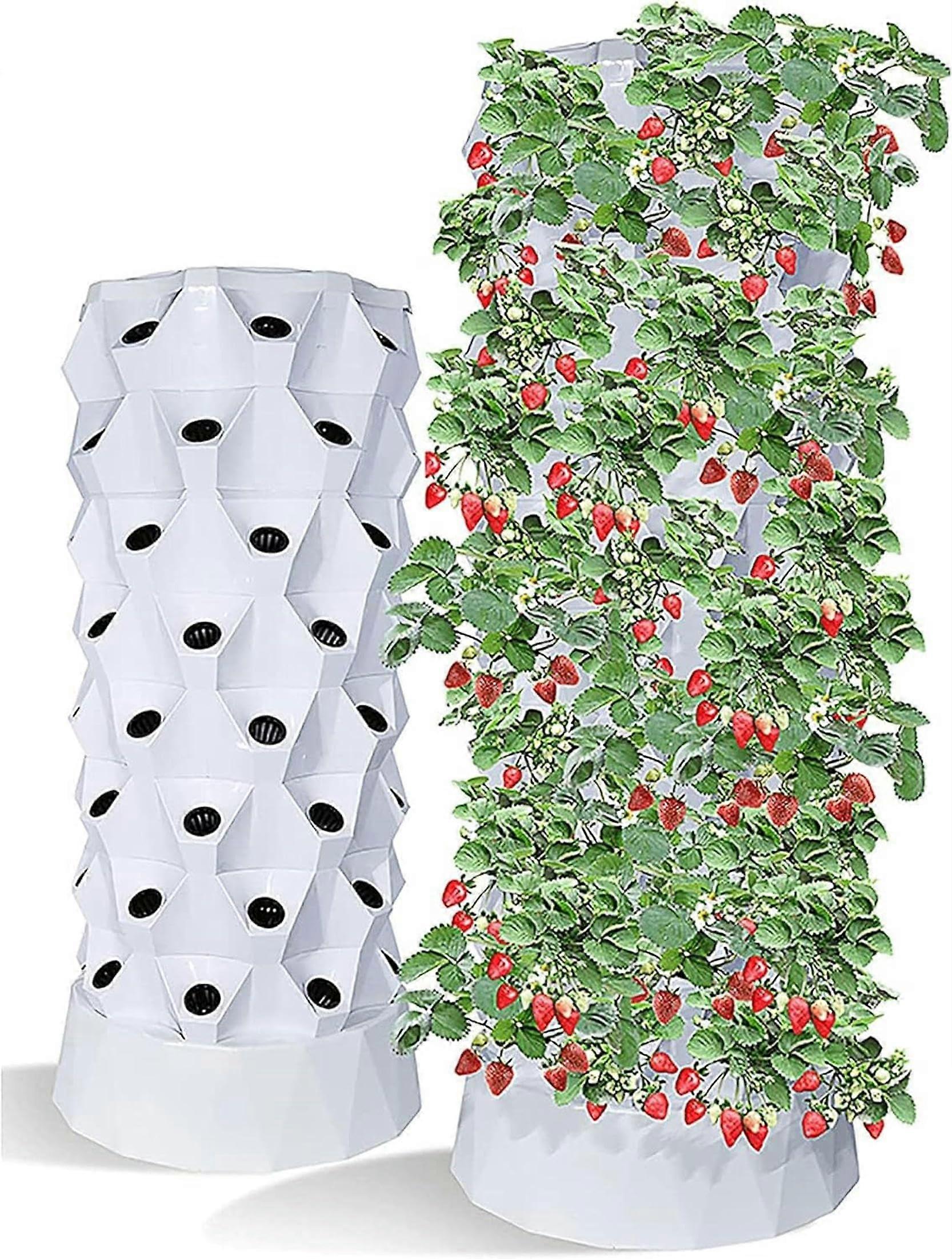 80 Pots Hydroponics Tower Kit with Pump and Timer, Automatic Vertical Growing System for Indoor Outdoor Gardens