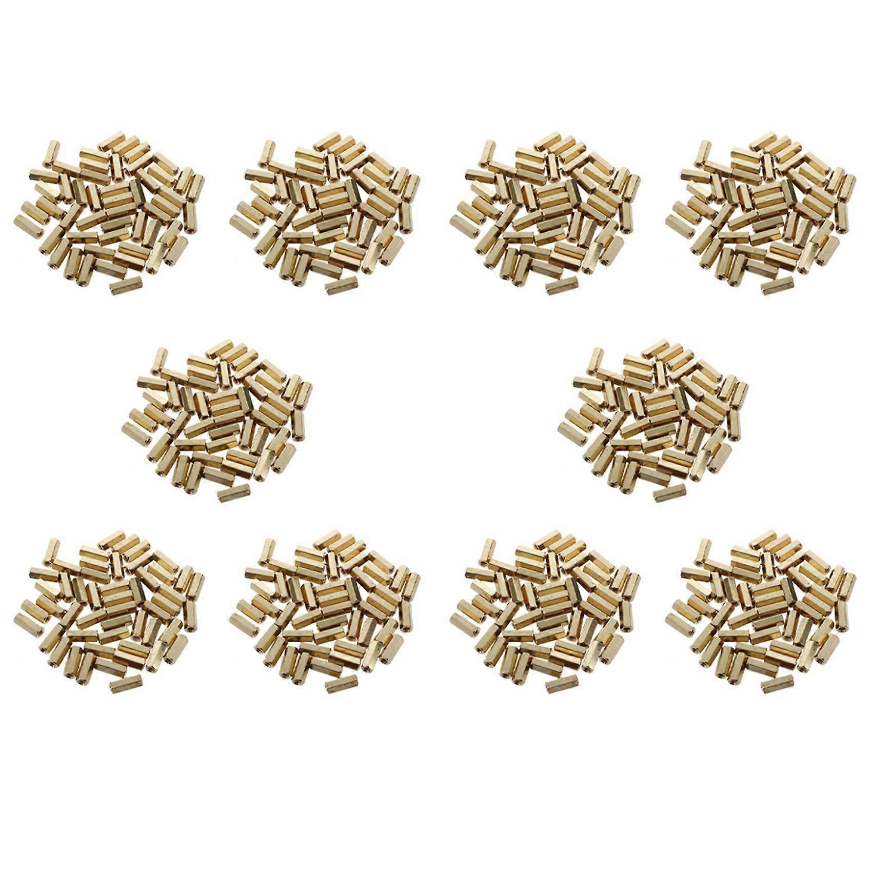 12mm Long Metal Hexagonal M3 Female Thread PCB Standoff Spacers 500 Pcs