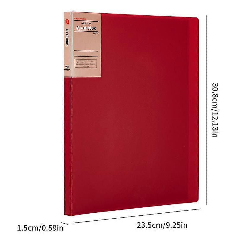 A4 File Folder -1 Set, Retro Appearance, Multiple Pages, Various Colors, Used For Data Organization And Classification