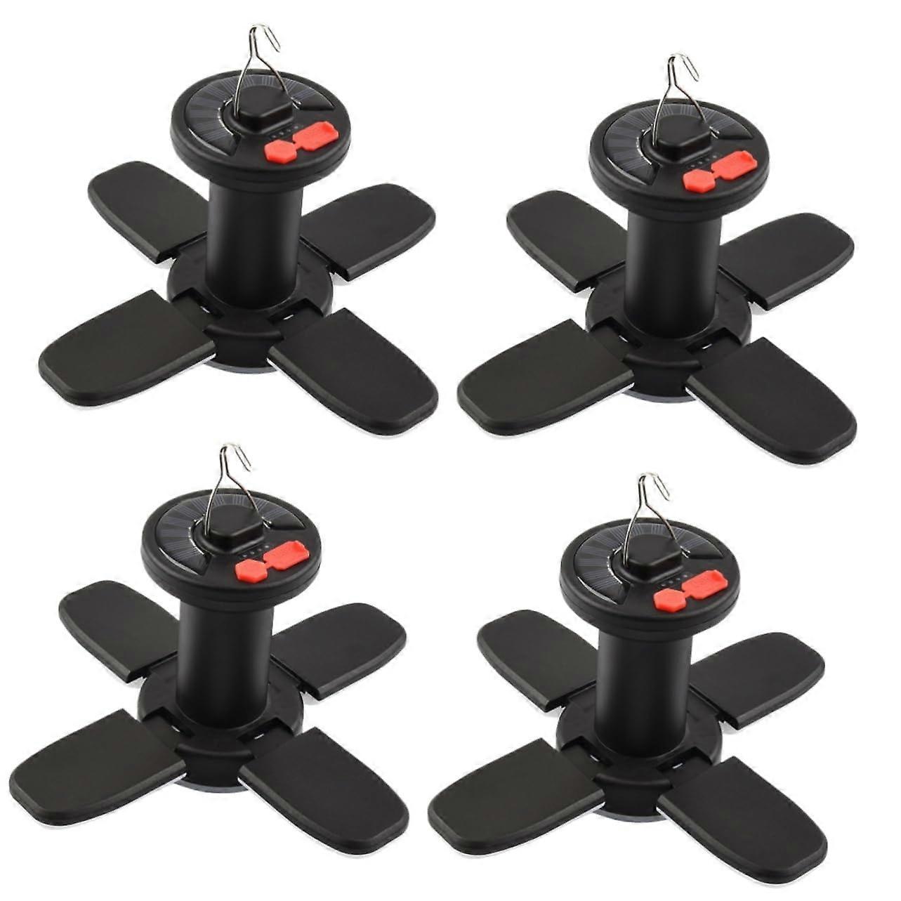 Solar Powered Camping Light USB Rechargeable Foldable LED Tent Lantern with Power Bank Function