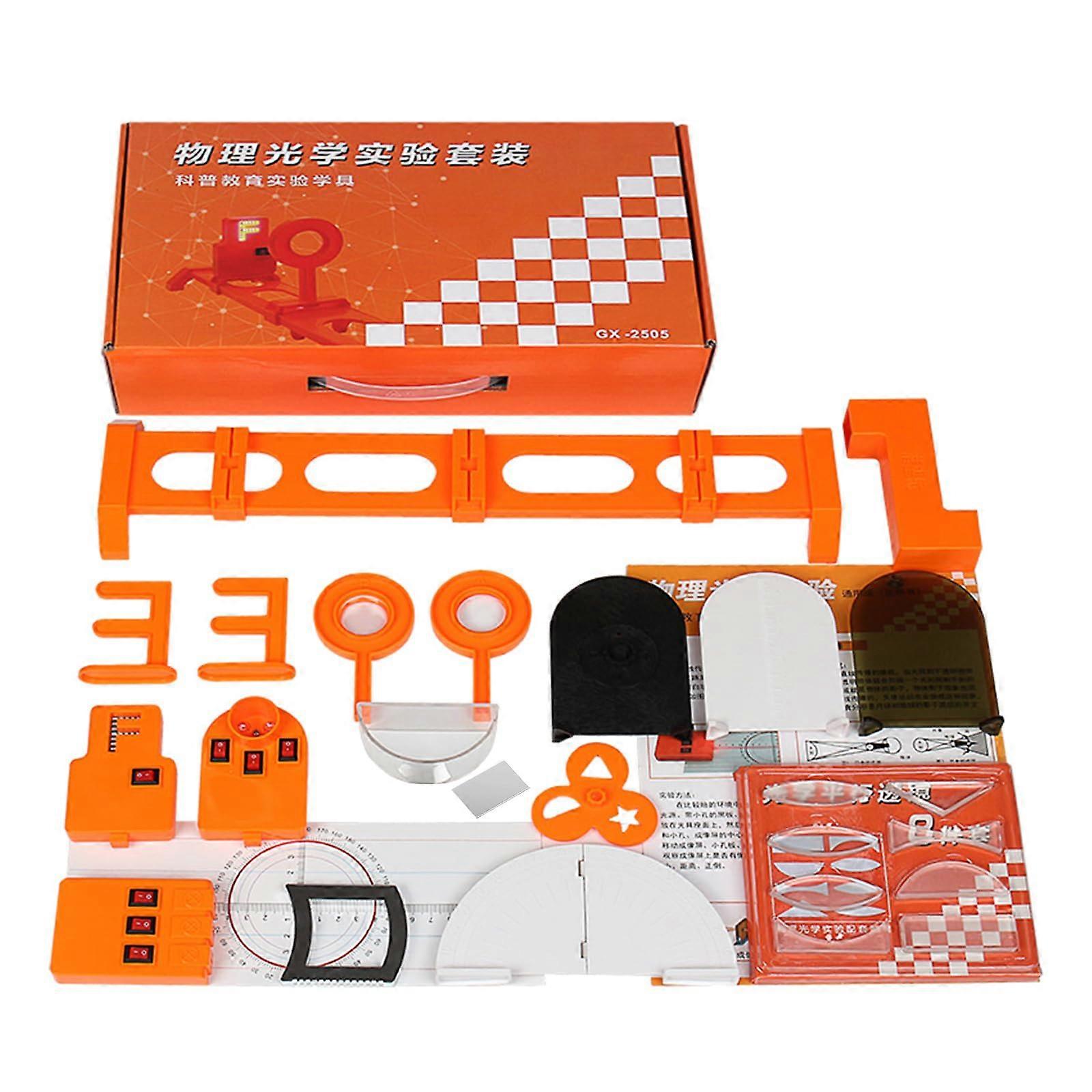 Optical Experiment Kit with Removable Optical Bench and Parallel Light Source, Easy Assembly Physics Lab Equipment