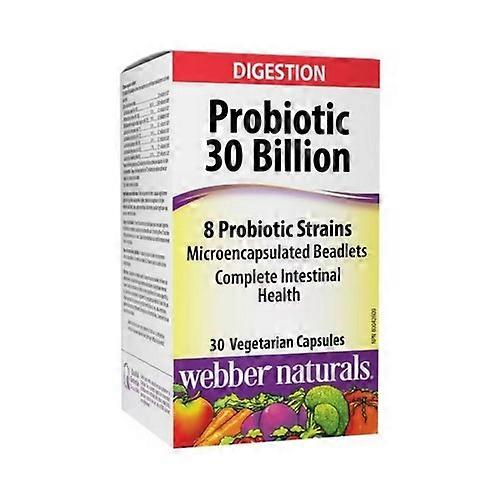 Webber Naturals Probiotic,30 Billion,30 Caps