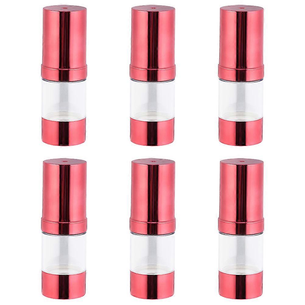 Chemical Cosmetics Empty Bottles Small Refillable Pump Bottles for Storage 6Pcs