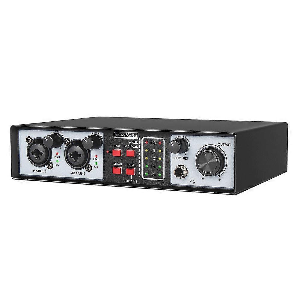 External USB Audio Interface Sound Card 2 in 2 Out USB Computer