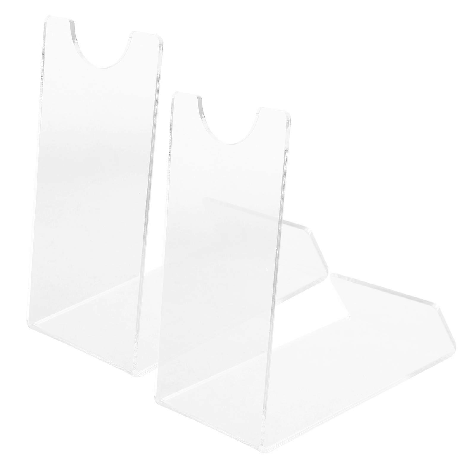 Desktop Sword Stand Transparent Acrylic Rack for Storage 2Pcs Set