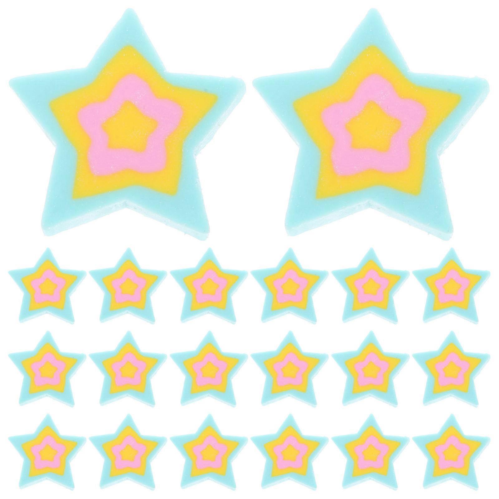 Star Shaped Mini Erasers Fun for Students 50Pcs Bulk School Supplies