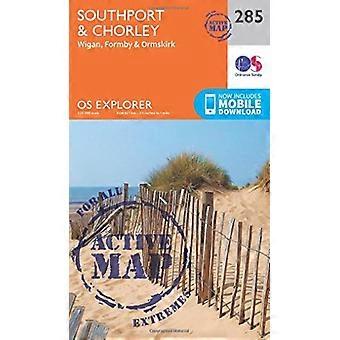 OS Explorer carte Active (285) Southport et Chorley (OS Explorer carte Active)