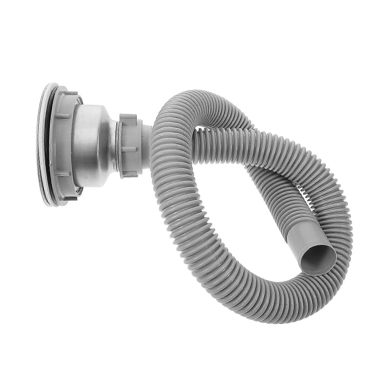 Grey Sink Drain Pipe for Bathroom Sink Drainage 1Set