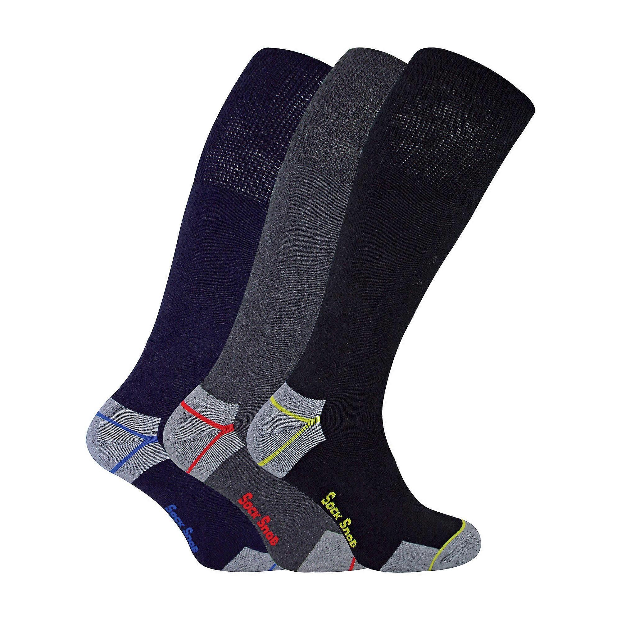 Sock Snob - Mens 3 Pack Knee High Work Socks