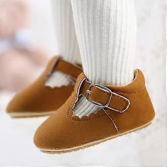 Unisex babyschoentjes voor in de wieg, schattige babyschoentjes met luipaardprint van PU-leer, antislipzool, zachte zool, eerste loopschoentjes voor peuters van 0-18 maanden