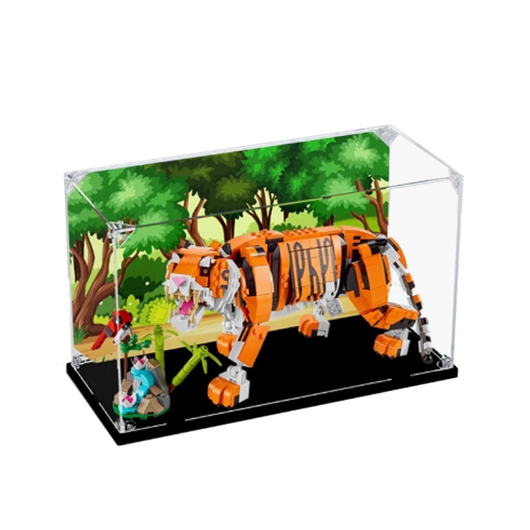 Acrylic Display Box for , Clear Dustproof Case with Easy Self Assembly