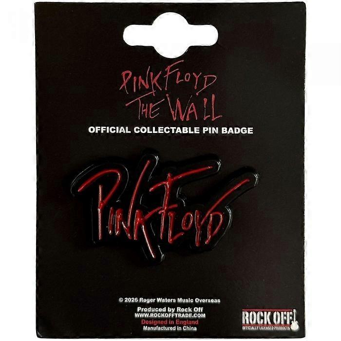 Pink Floyd The Wall Pin Text Logo Badge